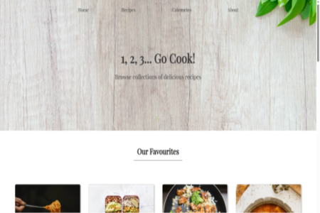 123 Go Cook Project